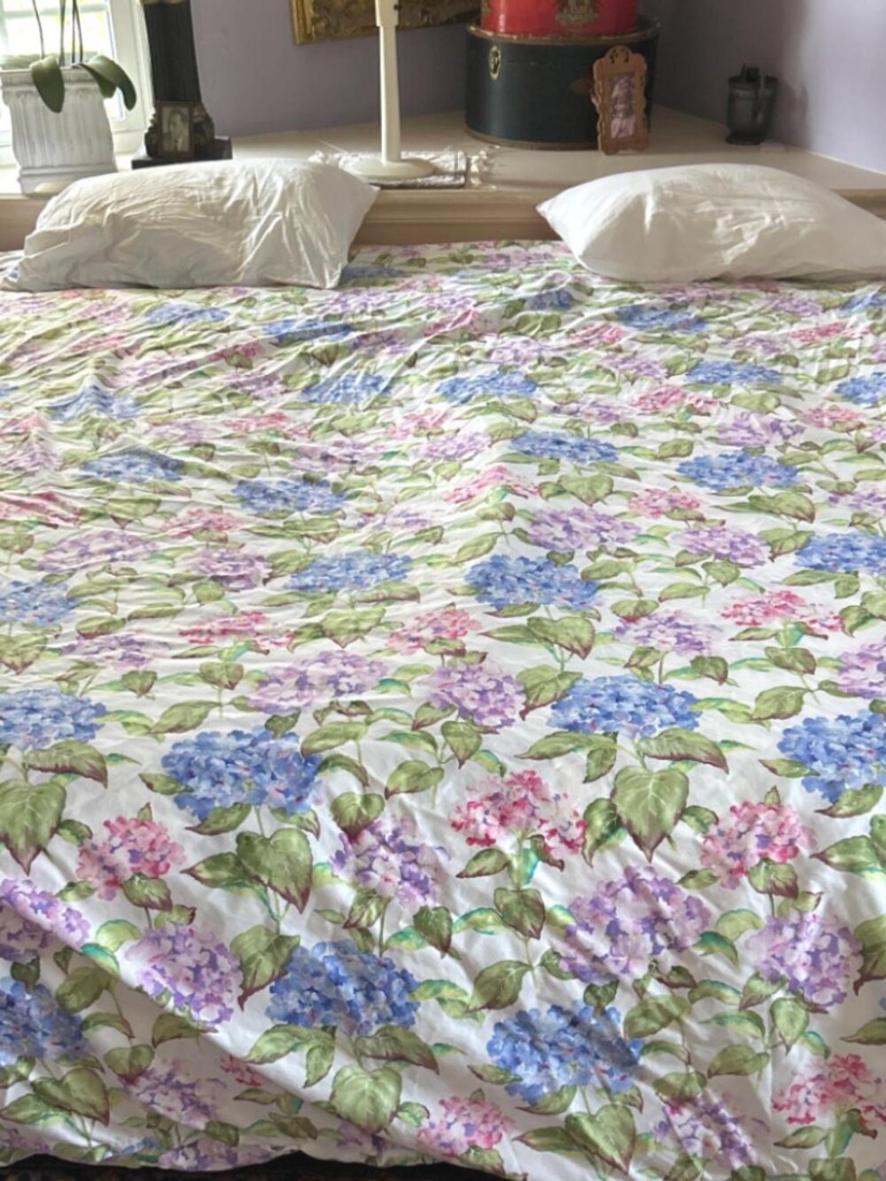 Cuddledown queen duvet cover Hydrangea